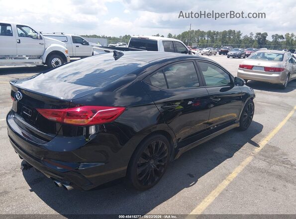 KMHD04LB3JU557349 2018 HYUNDAI ELANTRA Black Հետևի աջ