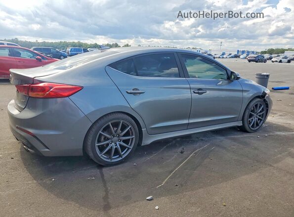 KMHD04LB3JU720517 2018 HYUNDAI ELANTRA Gray 
