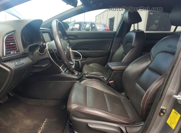 KMHD04LB3JU720517 2018 HYUNDAI ELANTRA Gray 