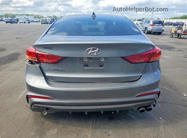 KMHD04LB3JU720517 2018 HYUNDAI ELANTRA Gray 