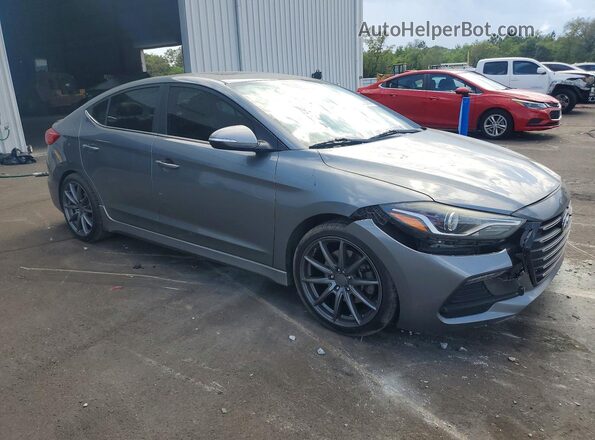 KMHD04LB3JU720517 2018 HYUNDAI ELANTRA Gray 