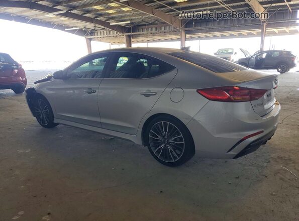 KMHD04LB4JU519905 2018 HYUNDAI ELANTRA Silver 