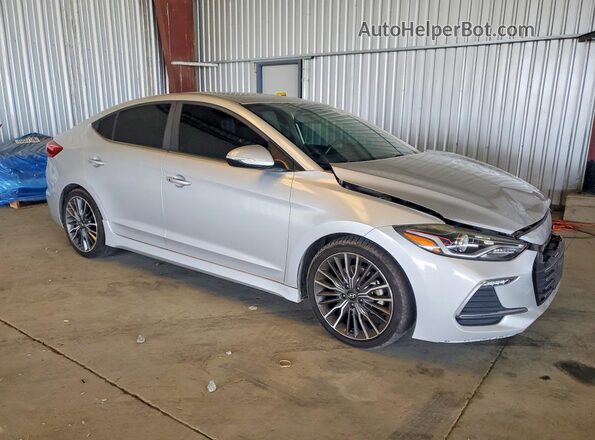 KMHD04LB4JU519905 2018 HYUNDAI ELANTRA Silver 