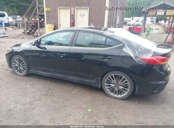 KMHD04LB4JU721840 2018 HYUNDAI ELANTRA Black სალონის 360-გრადუსიანი ხედი