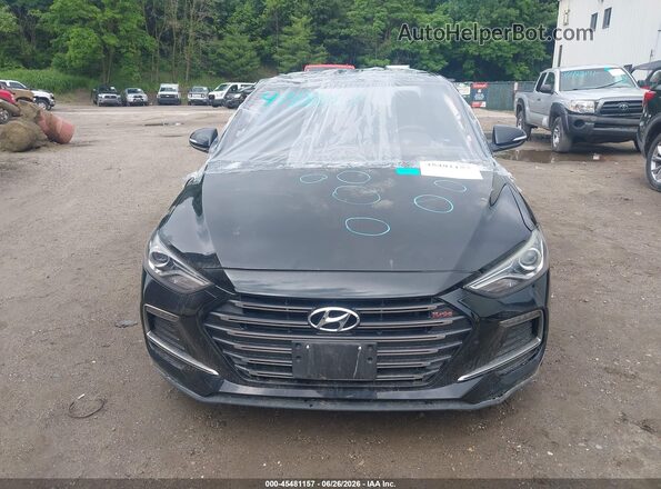 KMHD04LB4JU721840 2018 HYUNDAI ELANTRA Black ხელსაწყოთა პანელის ხედი
