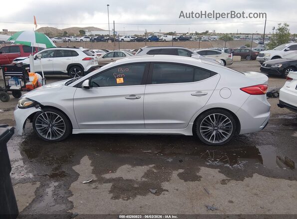 KMHD04LB6JU485286 2018 HYUNDAI ELANTRA Silver 