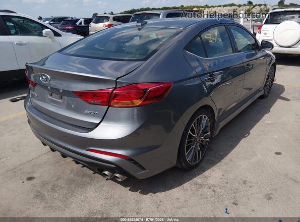 KMHD04LB6JU705283 2018 HYUNDAI ELANTRA Gray Задня права чверть