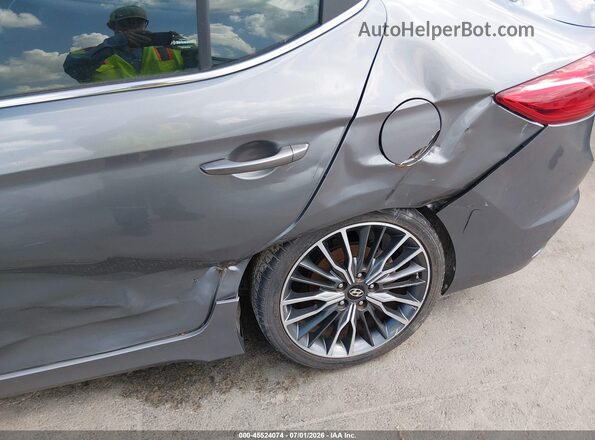 KMHD04LB6JU705283 2018 HYUNDAI ELANTRA Gray Вид спереду