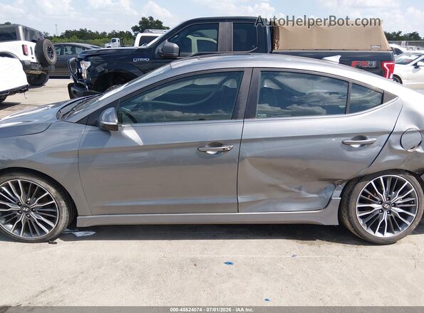 KMHD04LB6JU705283 2018 HYUNDAI ELANTRA Gray Панорамний вид салону 360°