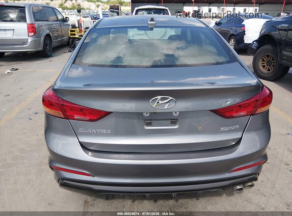 KMHD04LB6JU705283 2018 HYUNDAI ELANTRA Gray 