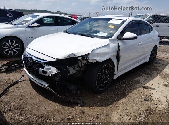 KMHD04LB6LU957912 2020 HYUNDAI ELANTRA White Front left