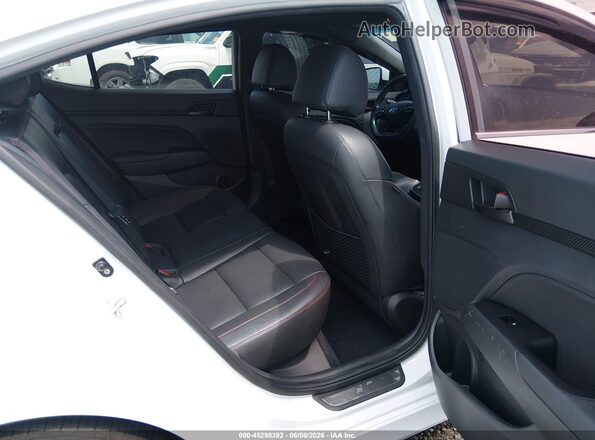 KMHD04LB6LU957912 2020 HYUNDAI ELANTRA White VIN sticker view