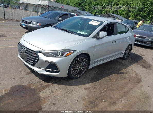KMHD04LB7HU363577 2017 HYUNDAI ELANTRA Silver წინა მარცხენა ხედი სამი მეოთხედიდან