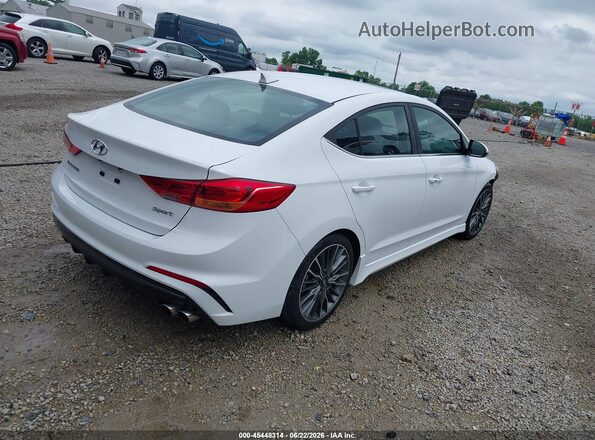KMHD04LB8HU325937 2017 HYUNDAI ELANTRA White Задня права чверть