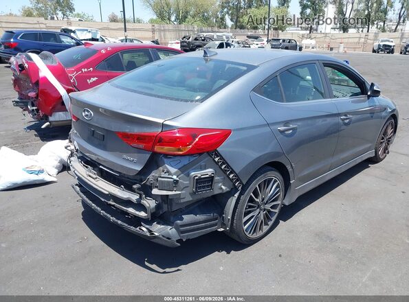 KMHD04LB8JU535508 2018 HYUNDAI ELANTRA Серый 