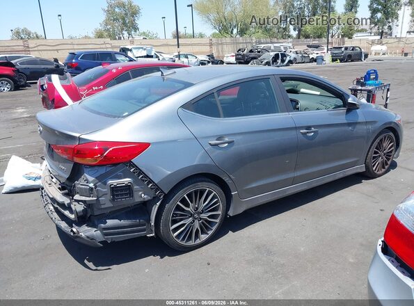 KMHD04LB8JU535508 2018 HYUNDAI ELANTRA Серый 