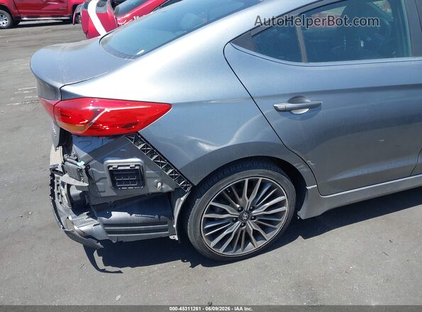 KMHD04LB8JU535508 2018 HYUNDAI ELANTRA Серый 