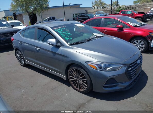 KMHD04LB8JU535508 2018 HYUNDAI ELANTRA Серый 