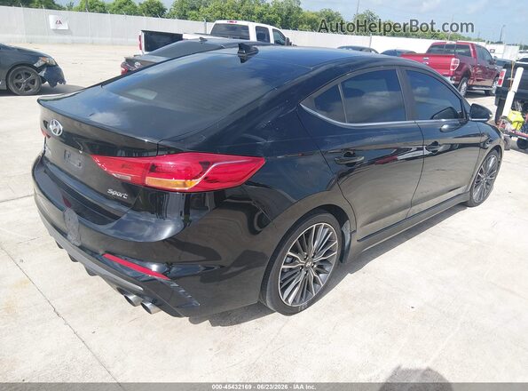 KMHD04LB8JU665773 2018 HYUNDAI ELANTRA Черный Задняя правая четверть