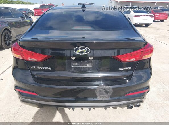 KMHD04LB8JU665773 2018 HYUNDAI ELANTRA Черный 