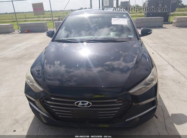 KMHD04LB8JU665773 2018 HYUNDAI ELANTRA Черный Вид щитка приборов