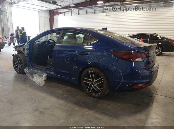 KMHD04LB9LU100225 2020 HYUNDAI ELANTRA Blue Rear left