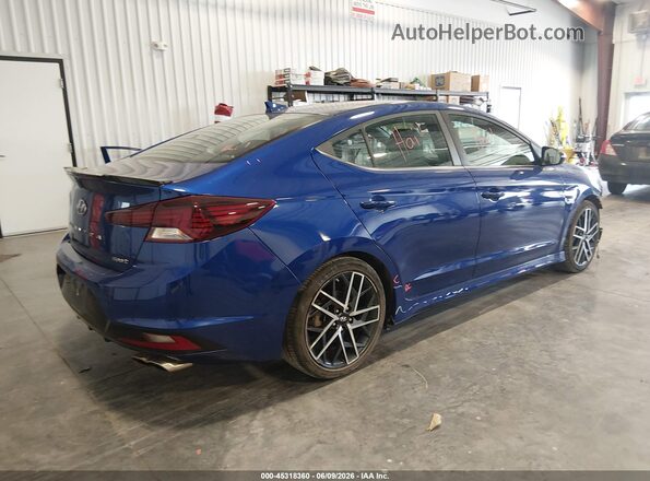 KMHD04LB9LU100225 2020 HYUNDAI ELANTRA Blue Rear right