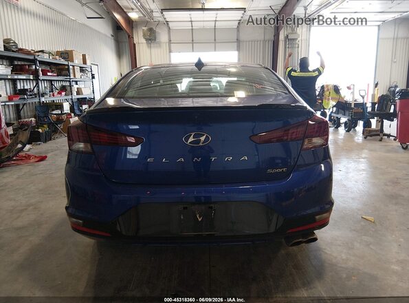 KMHD04LB9LU100225 2020 HYUNDAI ELANTRA Blue 