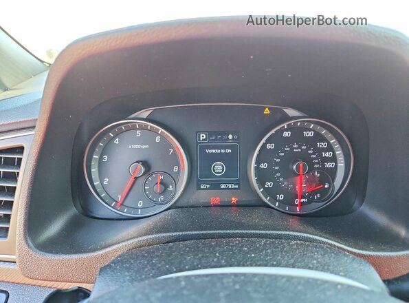 KMHD04LBXJU554772 2018 HYUNDAI ELANTRA Black ხელსაწყოთა პანელის ხედი