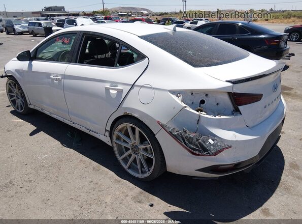 KMHD04LBXLU012316 2020 HYUNDAI ELANTRA Белый Задняя левая четверть