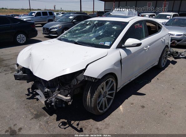 KMHD04LBXLU012316 2020 HYUNDAI ELANTRA Белый Передняя левая четверть