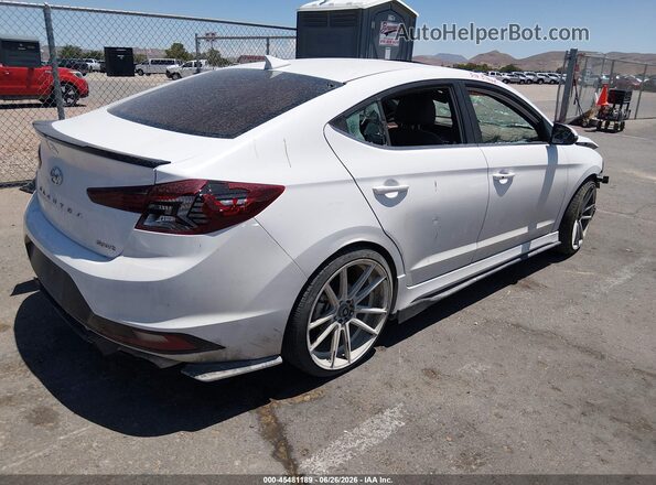 KMHD04LBXLU012316 2020 HYUNDAI ELANTRA Белый Задняя правая четверть