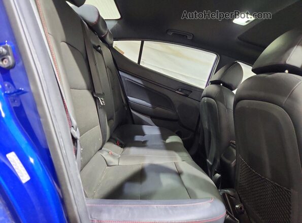 KMHD04LBXLU070331 2020 HYUNDAI ELANTRA Blue Вид задніх сидінь