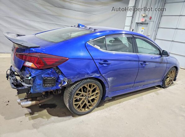 KMHD04LBXLU070331 2020 HYUNDAI ELANTRA Blue Задня права чверть