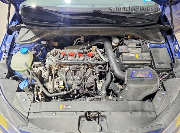 KMHD04LBXLU070331 2020 HYUNDAI ELANTRA Blue Вид задньої частини салону