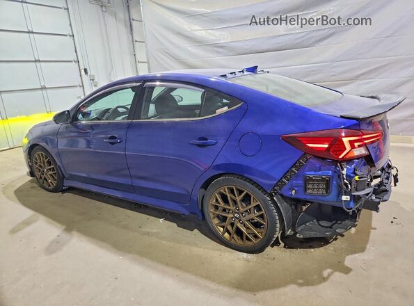 KMHD04LBXLU070331 2020 HYUNDAI ELANTRA Blue Задня ліва чверть