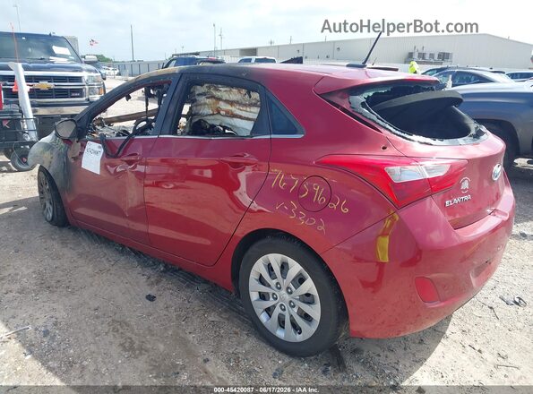 KMHD35LH1GU293302 2016 HYUNDAI ELANTRA GT Red Trasero izquierdo