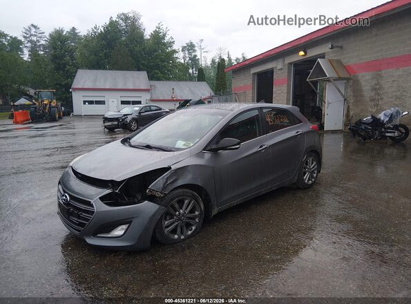 KMHD35LH2HU363634 2017 HYUNDAI ELANTRA GT Silver Vista tres cuartos delantera izquierda