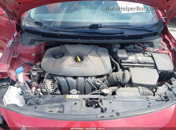 KMHD35LH3GU302680 2016 HYUNDAI ELANTRA GT Red უკანა ხედი