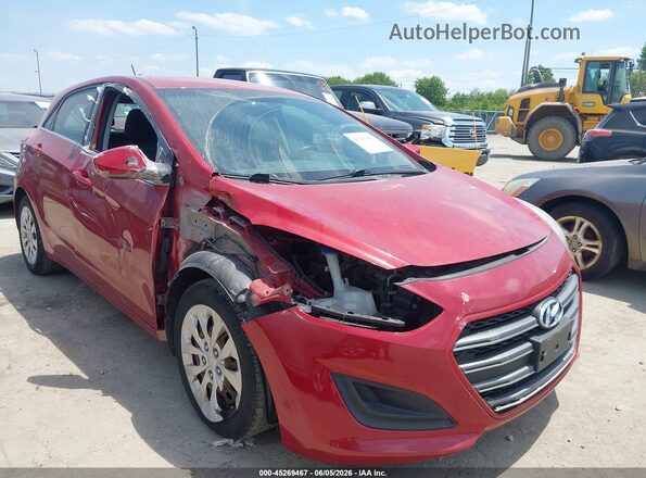 KMHD35LH3GU302680 2016 HYUNDAI ELANTRA GT Red წინა ხედი