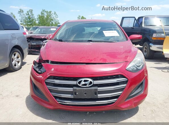 KMHD35LH3GU302680 2016 HYUNDAI ELANTRA GT Red ხელსაწყოთა პანელის ხედი