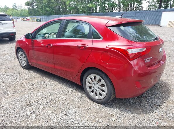 KMHD35LH3HU374593 2017 HYUNDAI ELANTRA GT Red Հետևի ձախ