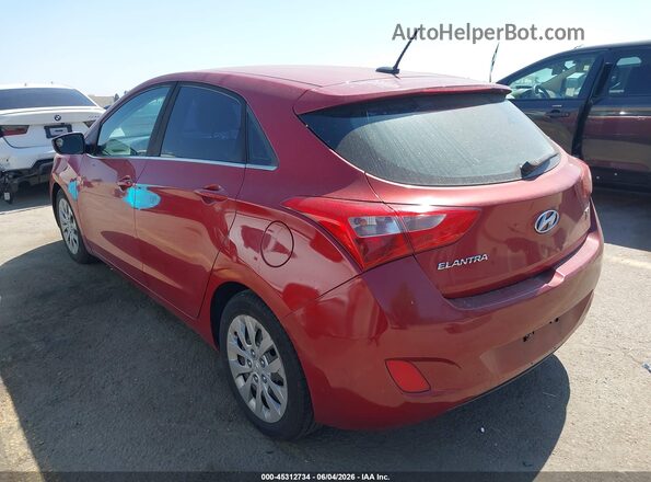 KMHD35LH4HU380063 2017 HYUNDAI ELANTRA GT Red Rear left
