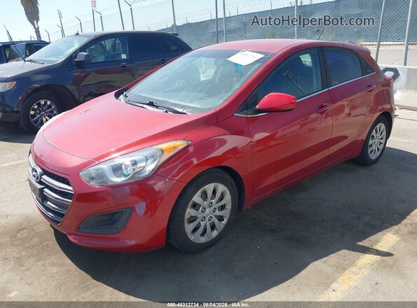 KMHD35LH4HU380063 2017 HYUNDAI ELANTRA GT Red Front left
