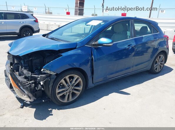 KMHD35LH5GU284540 2016 HYUNDAI ELANTRA GT Blue Przód lewy