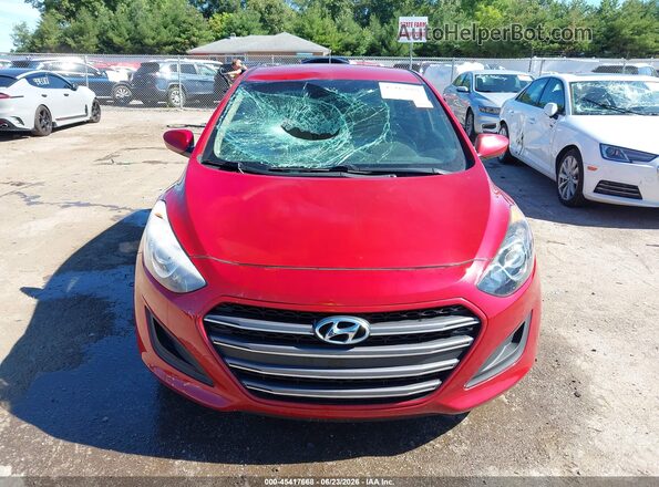 KMHD35LH5GU327077 2016 HYUNDAI ELANTRA GT Red Սարքավորումների վահանակի տեսք