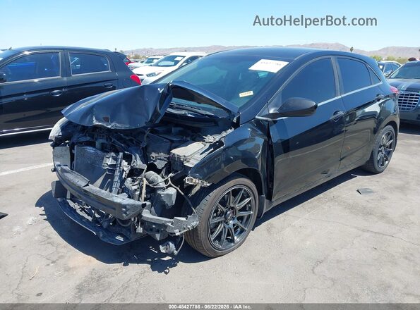 KMHD35LH5GU342615 2016 HYUNDAI ELANTRA GT Black წინა მარცხენა ხედი სამი მეოთხედიდან