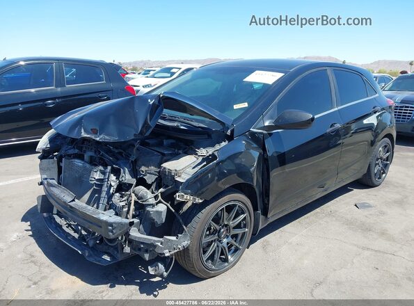 KMHD35LH5GU342615 2016 HYUNDAI ELANTRA GT Black წინა ხედი