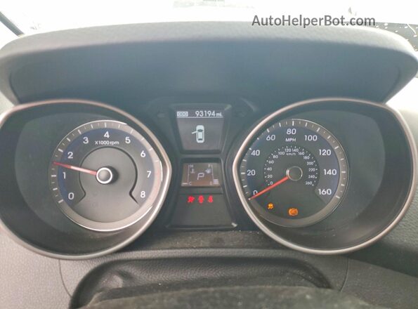 KMHD35LH7GU292896 2016 HYUNDAI ELANTRA Угольный Вид щитка приборов