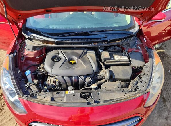KMHD35LH8GU322004 2016 HYUNDAI ELANTRA Red 